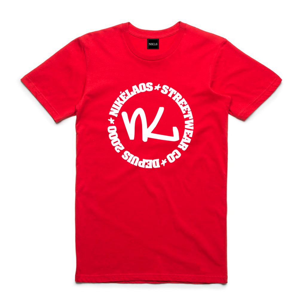 NL circle tee Red