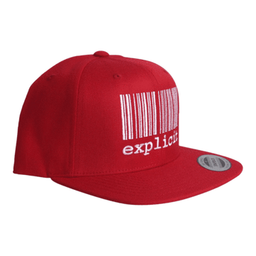SNAPBACK EXPLICIT BARCODE RED